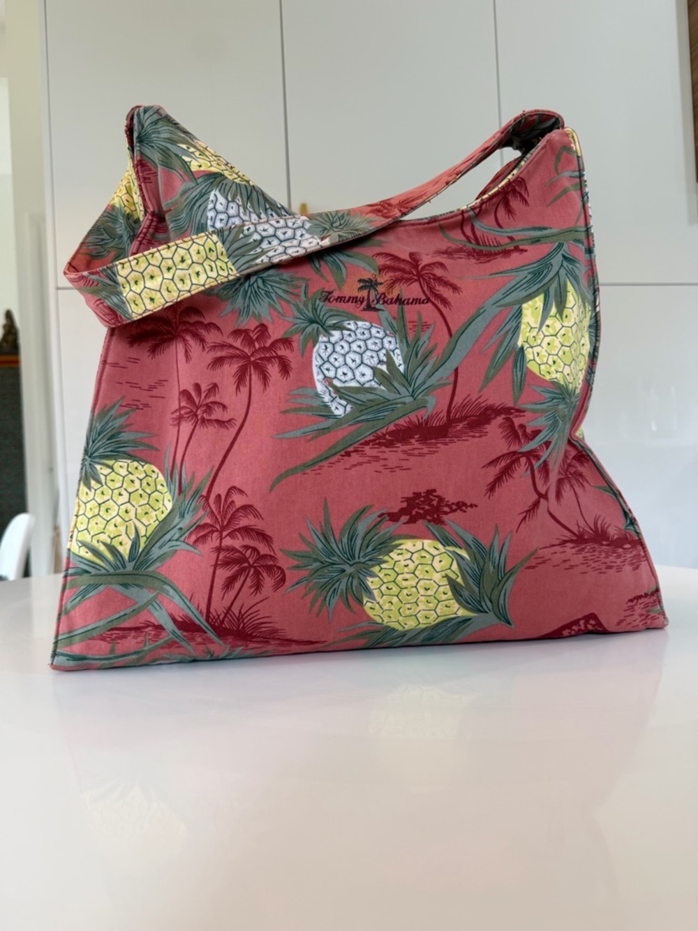 Tommy Bahama cotton structured shoulder bag